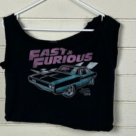 Fast and Furious Dodge Charger Black Tee - Picture 8 of 8